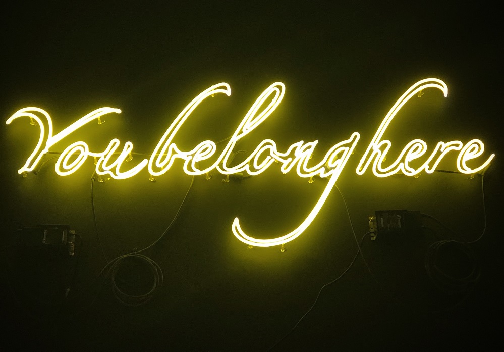You Belong Here neon sign